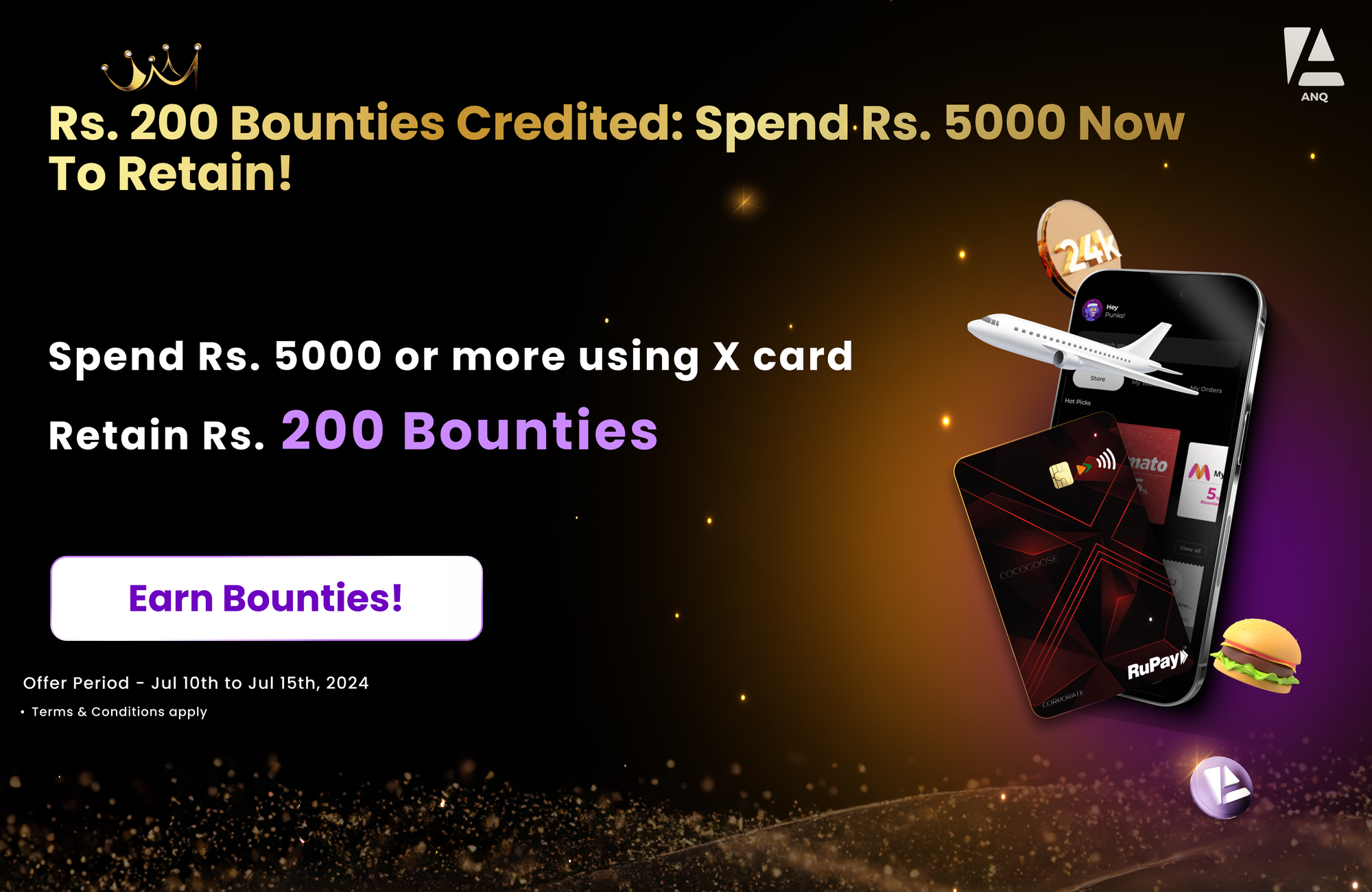 🚀 Rs. 200 Bounties Credited: Reload Rs. 5,000 Now to Retain!