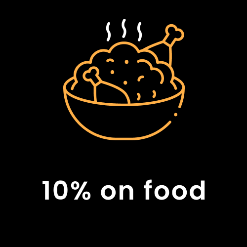 🍴 Delicious Rewards Await: Earn 10% on Food!