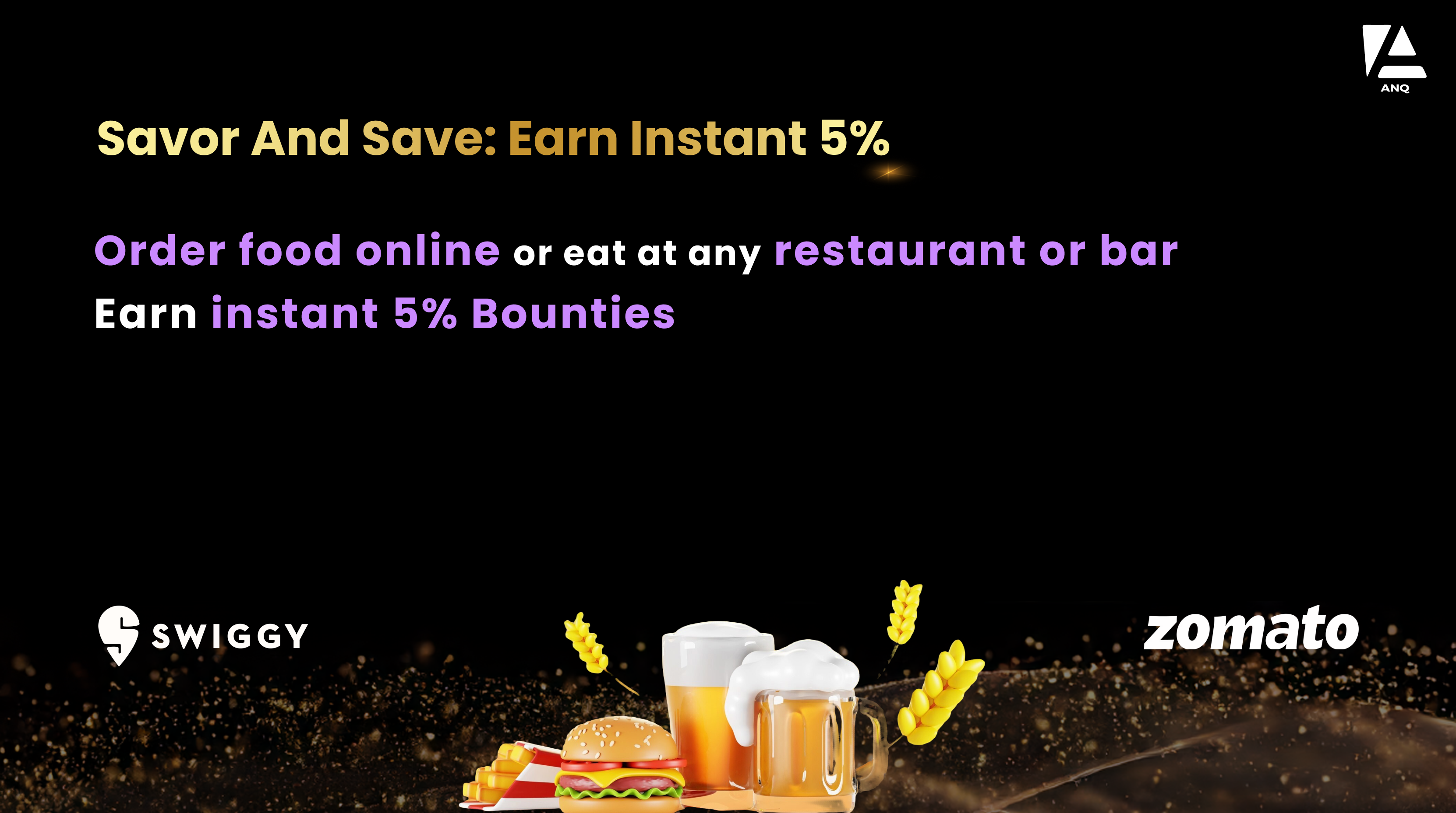 Savor & Save: Earn 5% Instant Bounties on Food & Dining! 🍲🍹