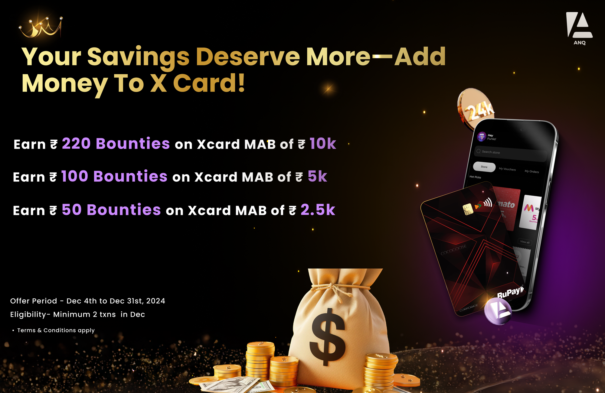 Why Save in a Bank? Earn Better Bounties with X Card! 💰✨