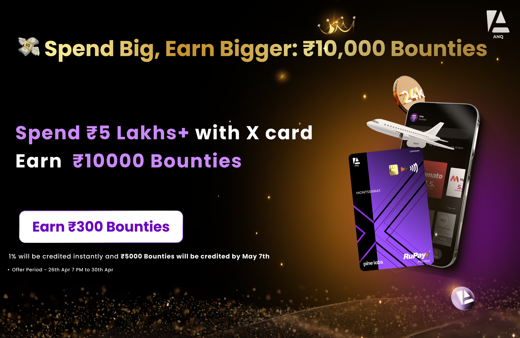 💸 Spend Big, Earn Bigger: ₹10,000 Bounties with X Card!