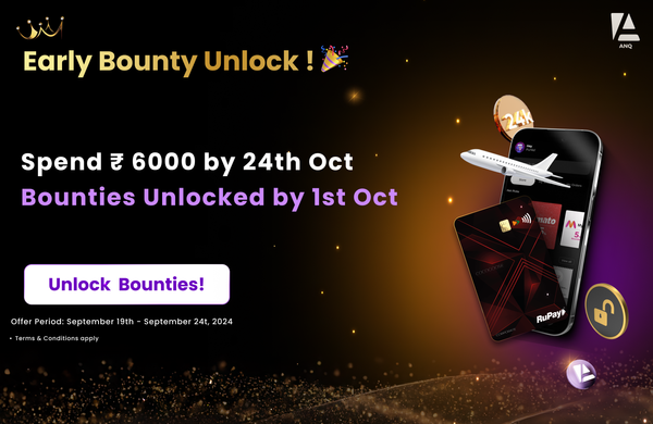 Early Bounty Unlock: Spend ₹6,000 to Unlock Bounties