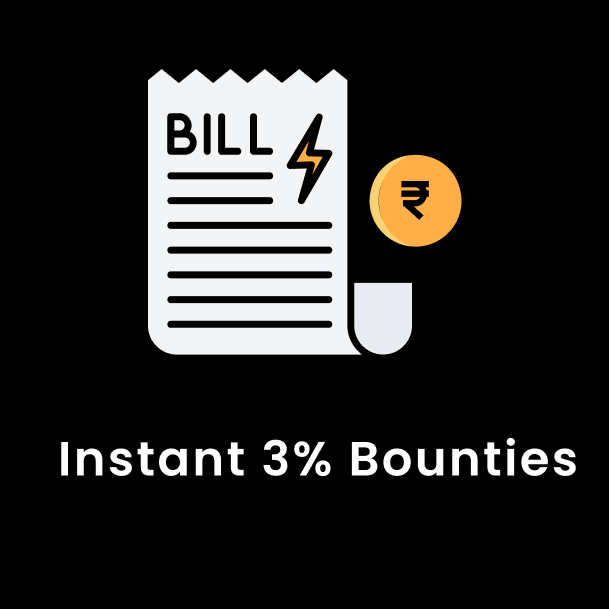 Earn instant 3% on bill payments